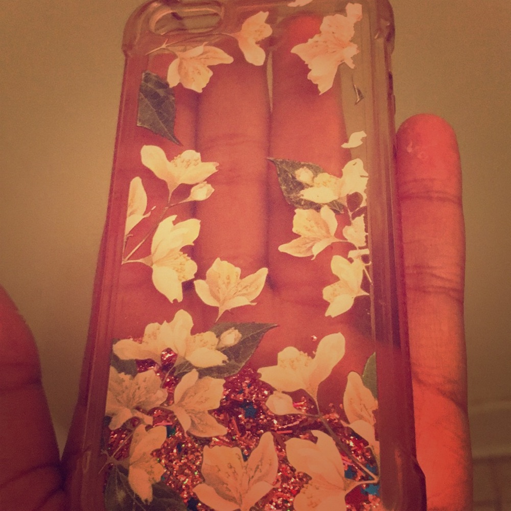 iPhone se glitter case